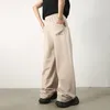 Herenbroek Houzhou baggy jabbers heren wide been casual oversized grijze broek mannelijk losse Koreaans streetwear patchwork