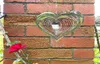 Dekorativa föremål Figurer Stereo Rotary Wind Chime Spinner Slår hjärta 3D Flowing Light Effect Decor Church Garden Porch Balc1638882