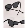 3 pezzi Donne Cat Eye Trendy Frame Classic Fashion Plastic Black Leopard Occhiali da sole per viaggi Daily Accessori per abbigliamento quotidiano