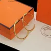 Donia Jewelry Luxury Stud Европейские и американские модные письма титановые стальные стальные сережки Трехцвета-дизайнер
