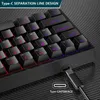 Claviers K620 MINI Backlit RGB Gaming Maching Kear Machine Kit de jeu Kit 60% DIY COUVERTURE PBT PBT COUVERT