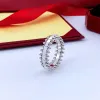 Nouveau design Love Ring Bijoux de luxe Anneaux de mode pour femmes hommes Titanium Steel Gold Rose plaqué accessoires d'accessoires