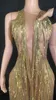 Sukienka mody cekinowa seksowna siatka Zobacz przez frędzlą przyjęcie urodzinowe Widun Wedding Pharn Latin Bole Drag Queen Odzież 240403