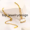 Designer Brand Lettre coeur Collier Pendant Conception Bijoux Pendre Crystal Pearl Colliers 18K Gol