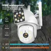 Altre fotocamere CCTV 8MP 5G 4K PTZ IP CAMERA WiFi Doppia lente Telecamere di sorveglianza 8x Zoom Sicurezza esterna impermeabile Night Night Vision Human Rilect Y240403