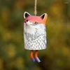 Figurine decorative Vintage Wind Chime - stile boho adatto alla decorazione del patio da giardino all'aperto. Simpatico groundhog di animali