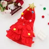 Dog Apparel Christmas Outfit Elf Costume Cat Cloak Puppy Clothes Kitten Cape Xmas Tree Costumes For Small Dogs Cats Pet Santa Gifts