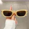 Sonnenbrille kleiner Rahmen Katzenauge Frauen für Männer Designer Sonnenbrille Vintage Punk Nietschatten Hip Hop Coole Brillen