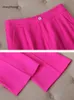 Blazer Women's Abita da donna Ladies Blazer e Pant Suit Female femmina Pink Giacca Pinker Wear Wear 2 pezzi Set 230426 3046