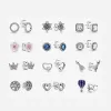 Boucles d'oreilles argent 925 carré bleu rond halo scintillement cercle scintillant arbre généalogique noué de coeur nœud boucles d'oreilles pour femmes livraison gratuite