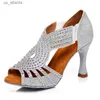 Chaussures habillées dkzsyim strass de latin danse latine femme / dames salsa salsa danse semelles douces fête / sandales de mariage talons hauts h240403qsq4