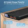 Banche di alimentazione del telefono cellulare Qoovi Power Bank 10000Mah PD 20W Caricatore a batteria esterna a ricarica rapida per iPhone 13 Pro Huawei P40 Poverbank 2443