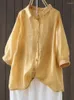 Женские блузки негабаритные летние рубашки топы женщин повседневная свободная плиссированная модная вышивка из цветочной вышивки. Женщина с полу рукава