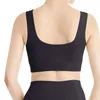 Bras Couleur unie Couleur confortable Breffable en une seule pièce Sports Sports Sports Yoga Wirefree avec des coussinets amovibles Coupe de moisissure mince pour les femmes