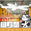 Światła sufitowe LED Garage Light Łatwo do zainstalowania stabilnego i trwałego regulowanego kątów oświetlenia Lampa wentylatora żarówek z plastikowych żarówek