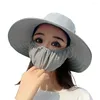 베레모 UV 보호 태양 모자 통기 귀 플랩 야외 여성 모자 레저 사냥 낚시 모자