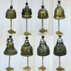 Dekorativa figurer Religiös vindklocka Buddha Buddhism Copper Home Hanging Decoration Blessing For Luck Chime bildekor Hantverk