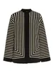 Blouses pour femmes Femmes Silk O-Leck Ol Blouse Loues Mouches longues Stripes irrégulières Boutons couverts en vrac Bureau de bureau Shirts and Tops 2024