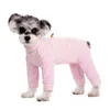 Macacão de vestuário para cães Macicletes Winter Warm engrosse De Velvet Jumsuit para cães pequenos Camisa de filhote à prova de vento com 4 pernas