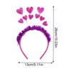 Décoration de fête Love Hair Hoops Saint-Valentin Bandeau de mode pour femmes Bandons de mode Flexible pour les accessoires pographiques Datation