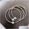 Bracelets de charme Moda Fashion Freshwater Pearl Bracelelets Girlfriends Drop Delivery Jóias Dhrki