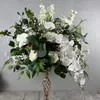 35cm to 60cm diameter can choose) Popular sale classic white rose with greenery floral ball artificial flower ball center piece