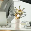 Vases Nordic Flower Vase Spiral Decorative Twistop Pampas Pot Pot Asesthe Aesthetic Room Decor Jar Desktop