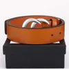 Ceinture de créateur masculin veau vedette en cuir en cuir noir