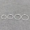 Örhängen 10prs 925 Sterling Silver Shiny Earring Hoops Ear Wire Hoop 8mm 9mm 10mm 11mm