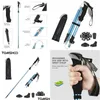 Trekking Poles Sticks Hoo Pole Lightweight Collapsible Fivefold Walking Stick för vandringskamtillbehör Drop Delivery Sports Outdoors Otxsi