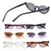 Lunettes de soleil Half-Frame Cat Eye Vintage Fashion Small pour les femmes Trendy Sun Glasses Y2K Style Shades Eyewear