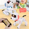 Programmable Electronic Dog Toy Voice Command Funny Tunt Music Song Robot 8M Remote Contrôle 37V 500mAh pour garçons Girls 240321