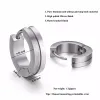 Oorbellen hot sale uk spanje VS anti allergie gezondheidsgebieden sieraden 100% titanium hoepel oorbellen mannen vrouwen mode -jubileumgeschenk