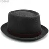 Шляпа шляпы широких краев ковша мужские мужские классические пироги с пирогом STR STR FDHATS