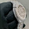 Moissanite Stones Watch Pass Big Test Flower Bezel Automatic Top Quality Men Luxury Full Out Sapphire Diamonds Watches OTZU