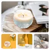 Candle Holders 6 Pcs Making Jar Small Glass Holder Candles Decorations Clear Cup