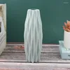 Vases 1PC Home DIY PP Flower Vase White Imitation Ceramic Arrangement Container Pot Basket Modern Decoration For Flowers