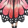 Fée des papillons aile étoilé ciel imprimé capes women lacet up cosplay halloween costume vestes fête papillons châle ponchos