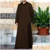 Ethnic Clothing Muslim Robe Men Jubba Thobe S Arabia Kaftan Pour Homme Musman Abaya Qamis Caftan Islamic Fashion Islam Dress Eid Drop Otsn5