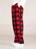 Jesienne i zimowe czarne czerwone pielowate spodnie świąteczne impreza swobodne sport wszechstronne luźne proste nogi amerykańskie RE 240326