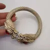 Decorative Figurines Antique Tibetan Silver Set Ruby Dragon Head Bracelet Ethnic Wind Opening Live Accessories