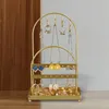 Smyckespåsar Display Stand Holder Home Rings Earring Storage Metal Tablett Rack Halsband Hanger