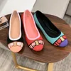 Casual Shoes Classic Style Loafer Knitted Bowknot Sheepskin Flat Women Ballet Color Matching Breathable Soft Driving DancePumps