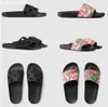 Designer Slides Men Women Slippers Rubber Sandal Flat Blooms Strawberry Tiger Green Red White Shoes Beach Outdoor Flower Flip Flops With Box 35-44