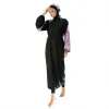 set Burkini Femme Muslim Swimwear Women 2022 Long Sleeve Swimsuit Islamic Swimming Suit Modest Robes Plain Swimwear with Hijab Wear