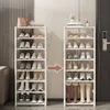 Shoe Rack Storage Organizer 57laye Cabinets Shoes Space Saving Sneakers for Wall Corner Shelf 240328