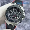 Athleisure AP Wrist Watch Royal Oak Offshore Series 26470SO Commonly Known As Vampire Black Plate Red Needle Date Timing Function Automatic Mechanical Watch