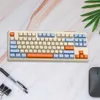 Klawiatury M87 Mechaniczna klawiatura gorąca zamykana klawiatura kompatybilna z Bluetooth 2.4G Bezprzewodowa klawiatura RGB Efekt Gamer Keyboardl2404