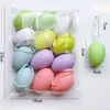 Parti Dekorasyonu 12 PCS Paskalya Yumurtaları Ev Asma Kolye Süsleri Renkli Köpük Diy El Sanatları Çocuk Hediyeleri Malzemeleri