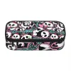 Väskor Kawaii Panda Bear Pencil Case Cute Animal Print Stationery Multifunktion Zipper Pencil Box Teens Fashion Pouch
